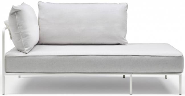 Модуль левый с подушками Flap лен, белый 1800х850х880 мм Модуль левый с подушками Flap лен, белый 1800х850х880 мм