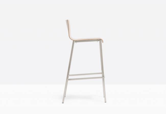 Стул деревянный барный Kuadra 470х540х1030 мм