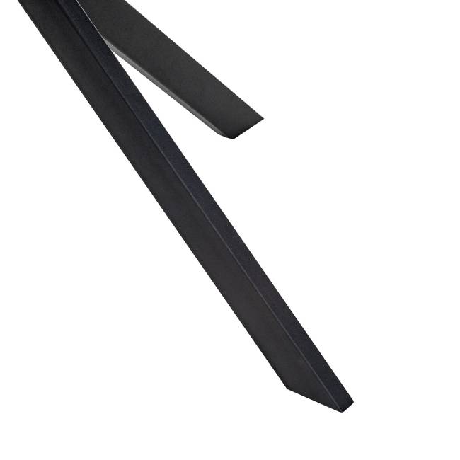 Стол раздвижной Leset Капри со стеклом Чёрный