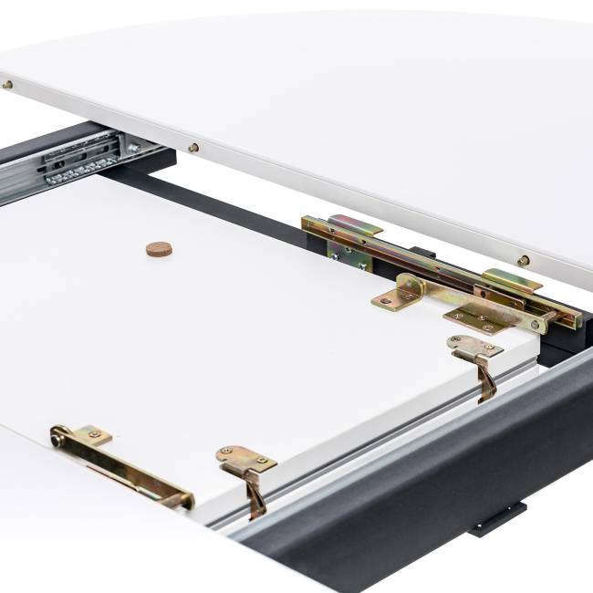 Стол раздвижной Leset Капри со стеклом Чёрный