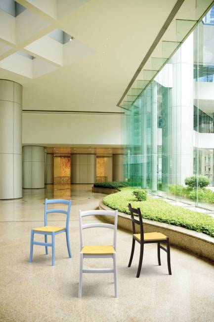 Стул пластиковый Tiffany-S голубой 450х510х850 мм