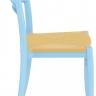 Стул пластиковый Tiffany-S голубой 450х510х850 мм
