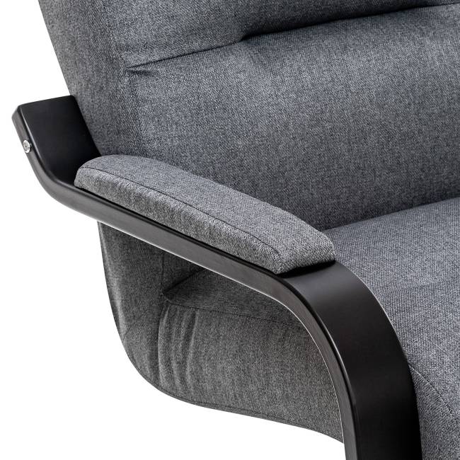 Кресло Leset Оскар Венге Malmo 95 (темно-серый)