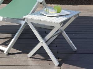 Столик металлический складной кофейный Small Table серебристый 510х380х440 мм