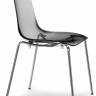 Стул прозрачный Zebra Antishock 4 Legs хром, серый 540х520х810 мм Стул прозрачный Zebra Antishock 4 Legs хром, серый 540х520х810 мм