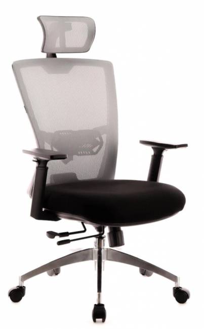 Офисное кресло Polo S, сетка/ткань, серый