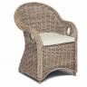 Кресло Secret De Maison MAISONET c подушкой натуральный серый/natural grey натуральный ротанг