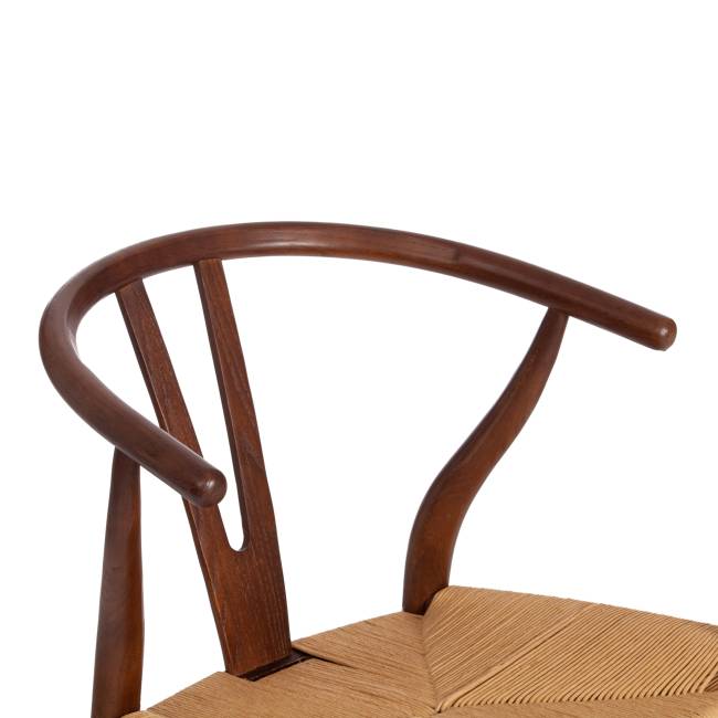 Стул Wishbone/Вишбон (мод.CB2212) / 1 шт. в упаковке дерево вяз, 57*50.5*79.5, Темный Орех (№5) Темный Орех (№5) дерево вяз