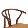 Стул Wishbone/Вишбон (мод.CB2212) / 1 шт. в упаковке дерево вяз, 57*50.5*79.5, Темный Орех (№5) Темный Орех (№5) дерево вяз