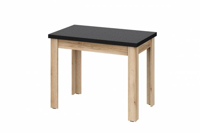 Стол обеденный "СО 2", ЛДСП, дуб делано, черный 