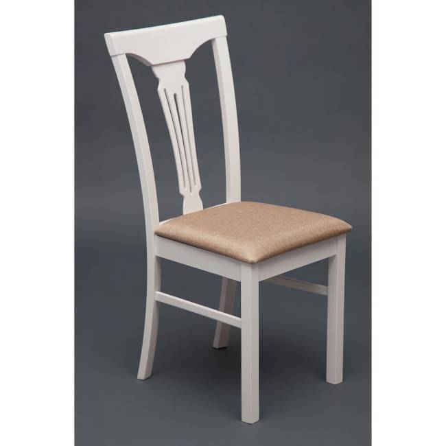 Стул - Гермес/ Hermes / 1 шт. в упаковке дерево гевея, 43х49х94см, Ivory white, ткань песочная (Jaffy 104-58) Ivory white дерево гевея
