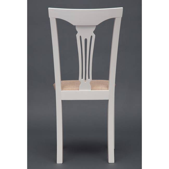 Стул - Гермес/ Hermes / 1 шт. в упаковке дерево гевея, 43х49х94см, Ivory white, ткань песочная (Jaffy 104-58) Ivory white дерево гевея