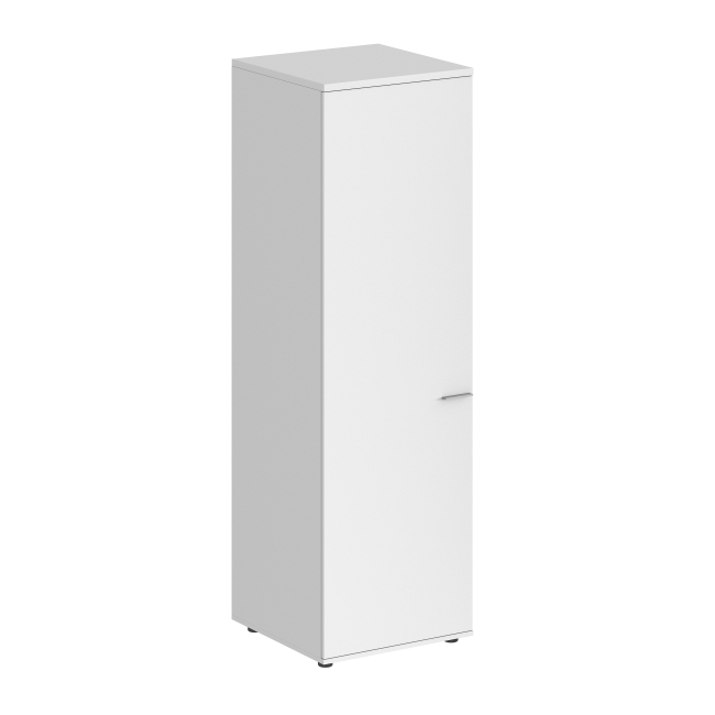 SG.823.WH.WH.L / Гардероб 600х600х1955, з.ст HDF, левый / корпус: белый; фасад: белый