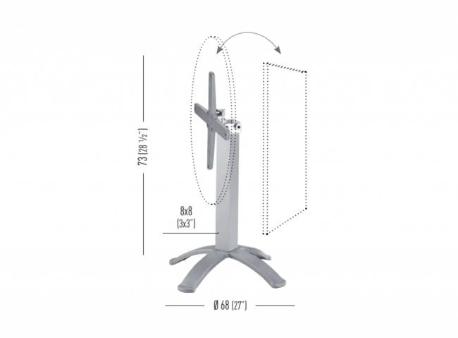 Подстолье металлическое складное BGPJ