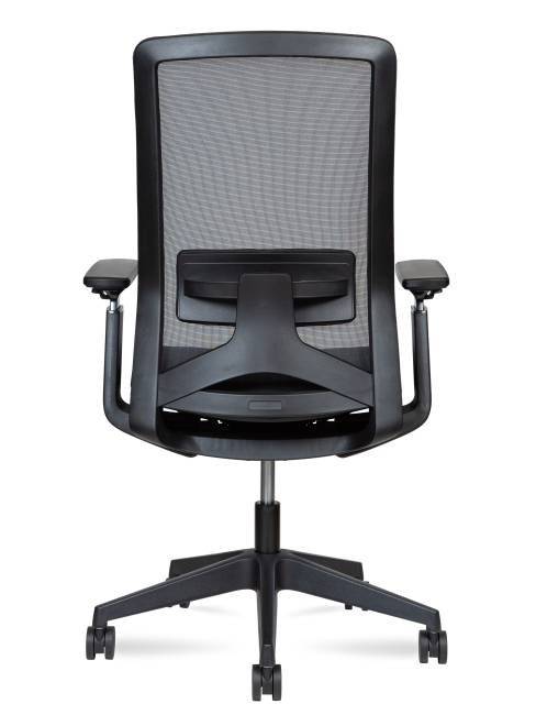 Кресло офисное / Вильямс блэк LB / Williams black LB / черная сетка/черная ткань