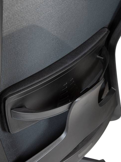 Кресло офисное / Вильямс блэк LB / Williams black LB / черная сетка/черная ткань