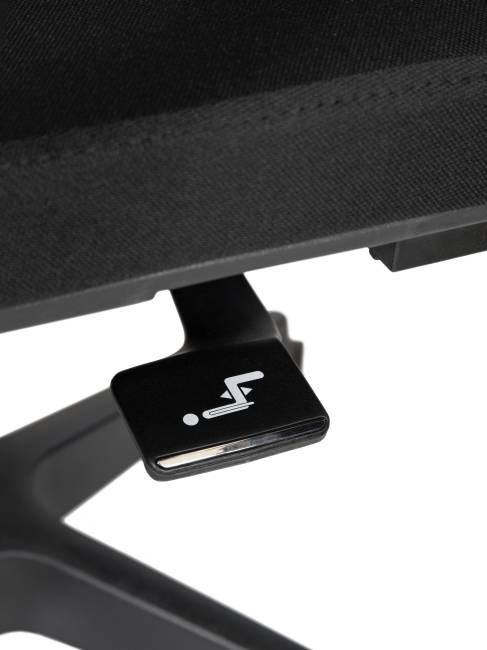 Кресло офисное / Вильямс блэк LB / Williams black LB / черная сетка/черная ткань