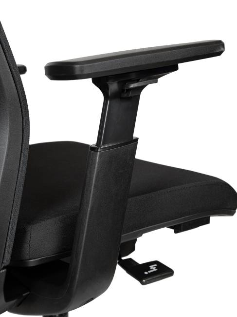 Кресло офисное / Вильямс блэк LB / Williams black LB / черная сетка/черная ткань