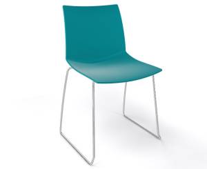 Стул пластиковый Kanvas S светло-голубой 500х500х790 мм