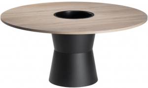 Стол ламинированный с контейнером Nidaba Ø1200х740 мм