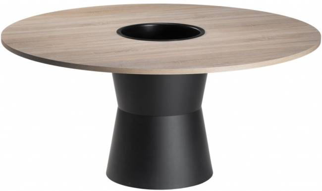 Стол ламинированный с контейнером Nidaba Ø1200х740 мм