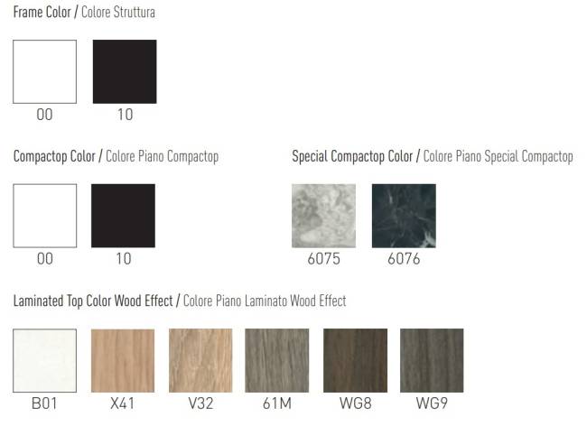 Стол ламинированный с контейнером Nidaba Ø1200х740 мм