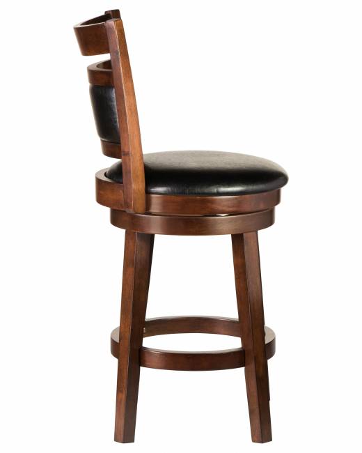 Стул полубарный DOBRIN BUDDY BAR, эспрессо, чёрный