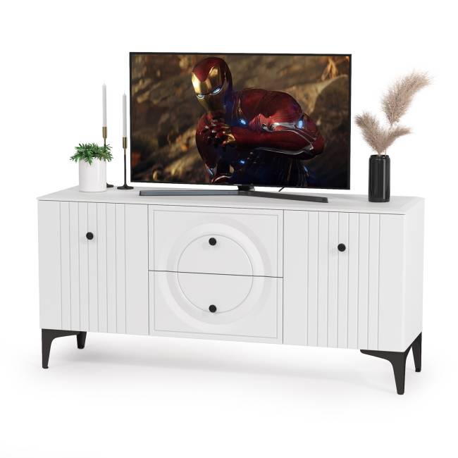 Набор мебели для гостиной Валенсия № 65 цвет белый шагрень