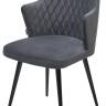 Стул HERMAN 360 град. BM-3 ТЕМНО-СЕРЫЙ, велюр / черный каркас М-City