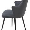 Стул HERMAN 360 град. BM-3 ТЕМНО-СЕРЫЙ, велюр / черный каркас М-City