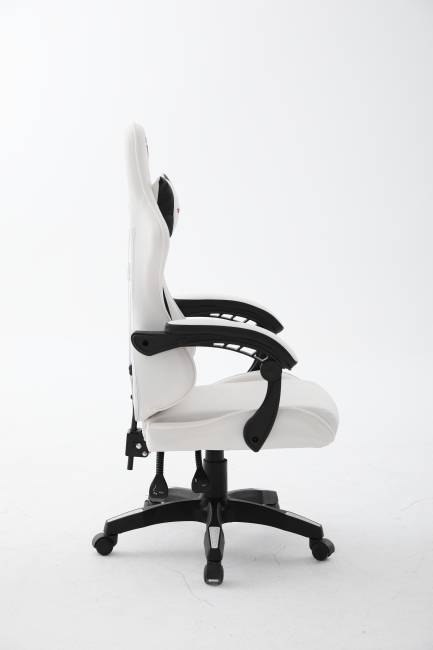 Кресло спортивное TopChairs Phantom бело-черный