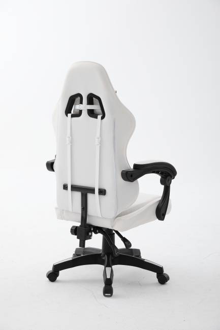 Кресло спортивное TopChairs Phantom бело-черный