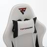 Кресло спортивное TopChairs Phantom бело-черный