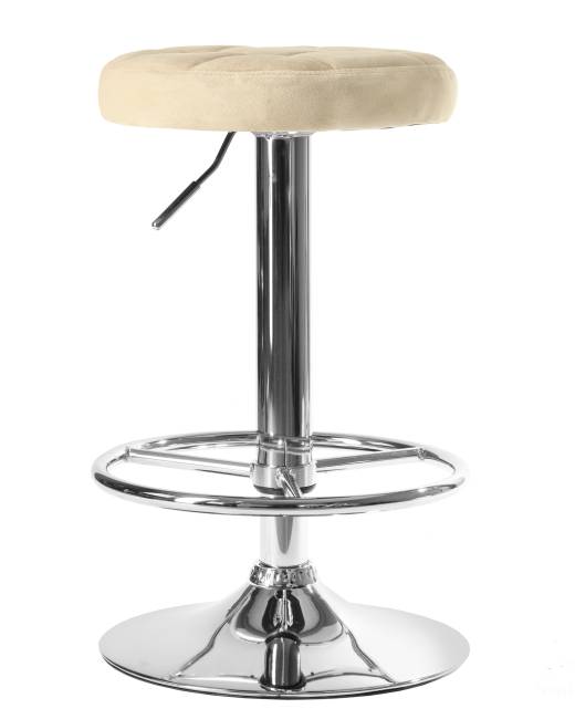Набор 2 шт Табурет барный DOBRIN BRUNO, бежевый велюр (MJ9-10)