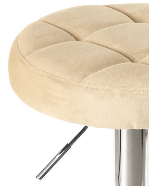 Набор 2 шт Табурет барный DOBRIN BRUNO, бежевый велюр (MJ9-10)