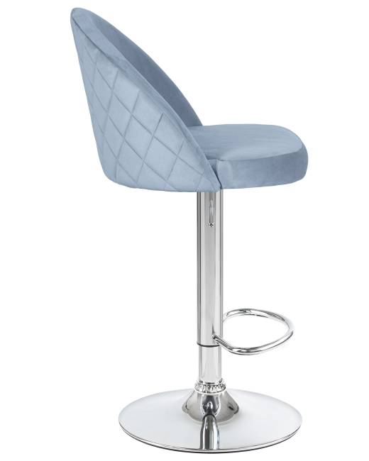 Стул барный DOBRIN MILANA, пудрово-голубой велюр (MJ9-74)