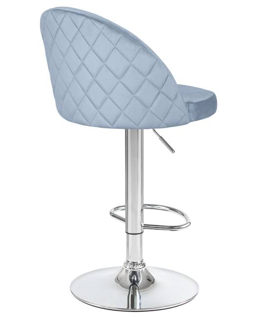 Стул барный DOBRIN MILANA, пудрово-голубой велюр (MJ9-74)