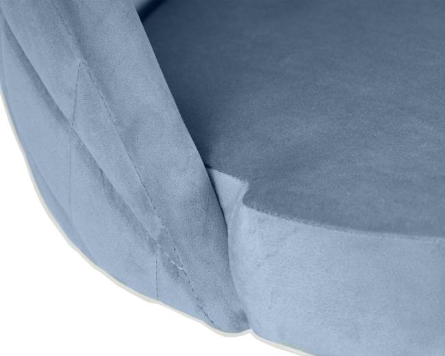 Стул барный DOBRIN MILANA, пудрово-голубой велюр (MJ9-74)