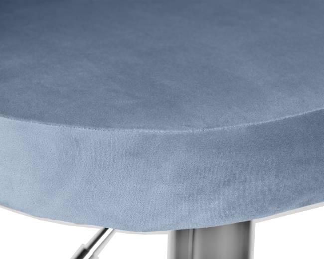 Стул барный DOBRIN MILANA, пудрово-голубой велюр (MJ9-74)