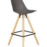 Набор 2 шт Стул полубарный DOBRIN RONNI, ножки светлый бук, тёмно-серый (GR-04)