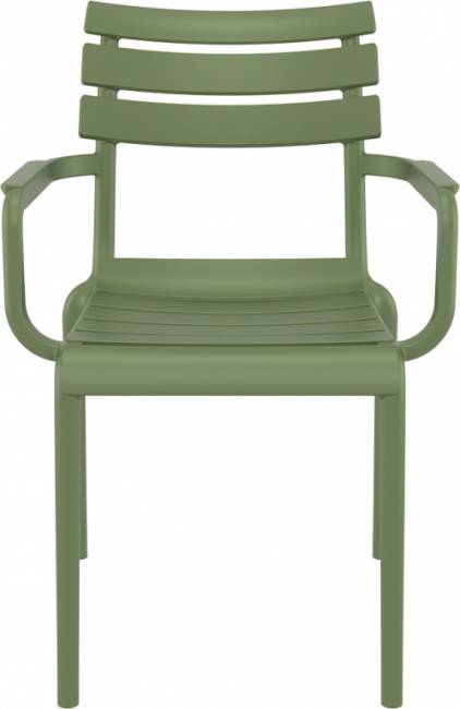 Кресло пластиковое Paris оливковый 580х590х840 мм Кресло пластиковое Paris оливковый 580х590х840 мм