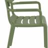 Кресло пластиковое Paris оливковый 580х590х840 мм Кресло пластиковое Paris оливковый 580х590х840 мм