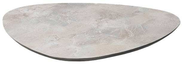 Столешница каплевидная Compact Laminate для подстолья Tripe каменный 640х640х10 мм