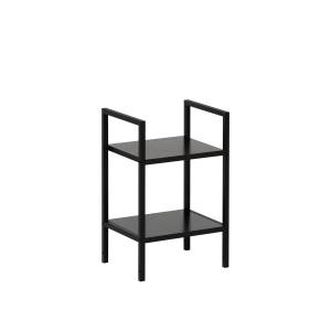 Стеллаж Leset Стилвуд 12 узкий, 2 полки Чёрный