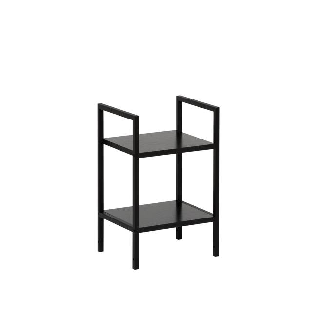 Стеллаж Leset Стилвуд 12 узкий, 2 полки Чёрный