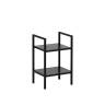 Стеллаж Leset Стилвуд 12 узкий, 2 полки Чёрный