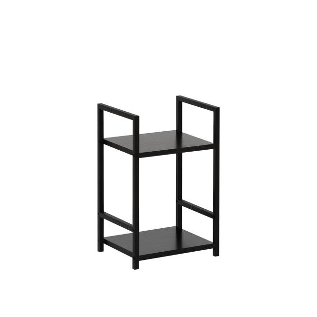 Стеллаж Leset Стилвуд 12 узкий, 2 полки Чёрный