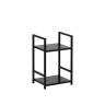Стеллаж Leset Стилвуд 12 узкий, 2 полки Чёрный