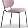 Стул металлический c обивкой Si-Si Bold антрацит, розовый 620х530х800 мм