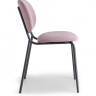 Стул металлический c обивкой Si-Si Bold антрацит, розовый 620х530х800 мм